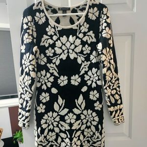 Beautiful black and white dress